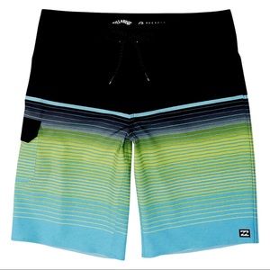 NEW BILLANBONG MEN’S ALL DAY 20 “ SWIM BOARDSHORT Color Aqua Sz 32 Regular P $50